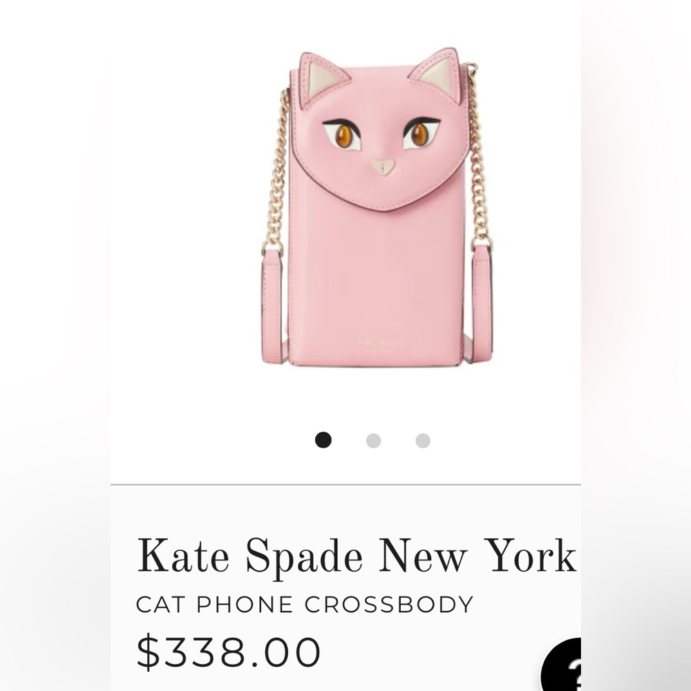 Kate Spade ♠️ New York Cats Phone North South Crossbody - Picture 7 of 9